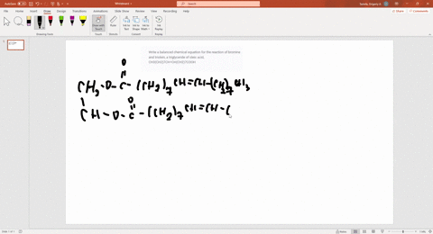 write-a-balanced-chemical-equation-for-the-reaction-of-bromine-and-triolein-a-triglyceride-of-oleic-acid-ch3ch27chchch27cooh-27005