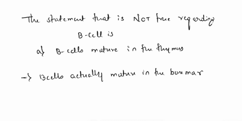 which-of-the-following-is-not-true-regarding-b-cellsa-b-cells-mature-in-the-thymusb-b-cells-can-express-antibody-molecules-on-their-cell-surfacesc-all-the-b-cell-receptors-on-a-given-b-cell-41426