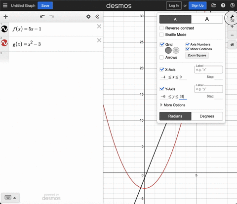use-a-graphing-utility-with-the-specified-viewing-window-to-find-the-points-of-intersection-of-the-graphs-of-the-following-functions_-fx-sx-gx-x2-_-3-49-by-631-select-the-correct-choice-belo-23743