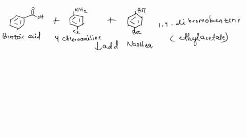 construct-a-flow-chart-showing-the-procedure-you-would-use-to-separate-a-mixture-of-benzoic-acid-4-chloroaniline-from-14-dibromobenzene-into-its-components-indicate-what-compound-is-in-each-23302