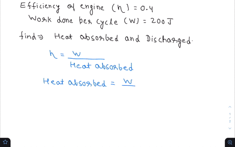 an-engine-is-found-to-have-an-efficiency-of-040-if-it-does-200-mathrmj-of-work-per-cycle-what-are-th-48362