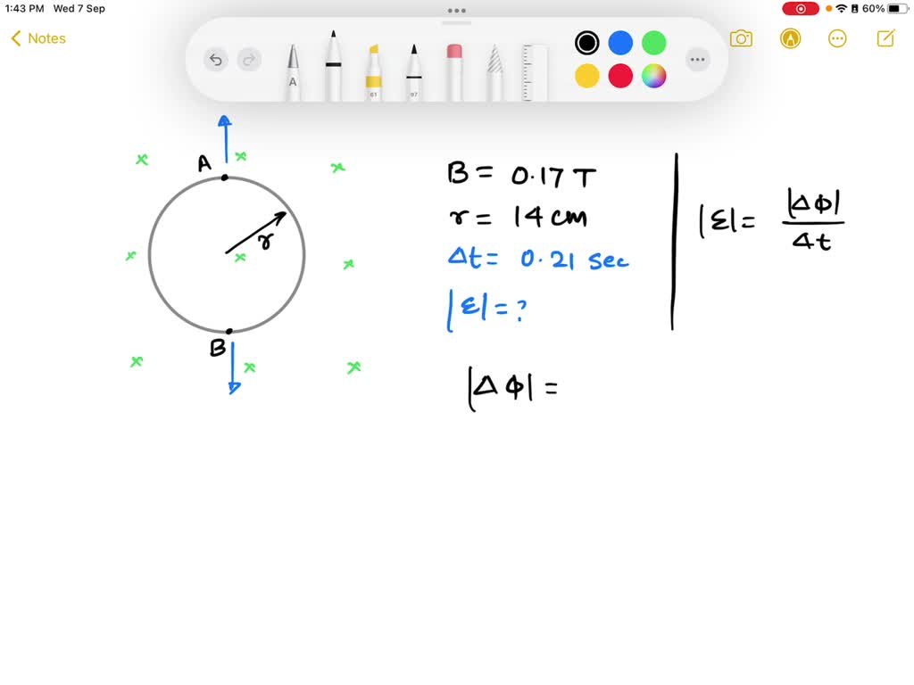 SOLVED: The flexible loop in the figure below has a radius of 14 cm and ...