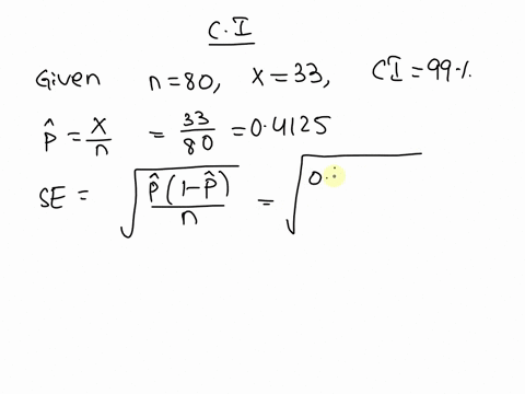 1the-number-of-successes-and-the-sample-size-are-given-for-a-simple-random-sample-from-a-population-use-the-one-proportion-z-interval-procedure-to-find-the-required-confidence-interval-n-80-75969