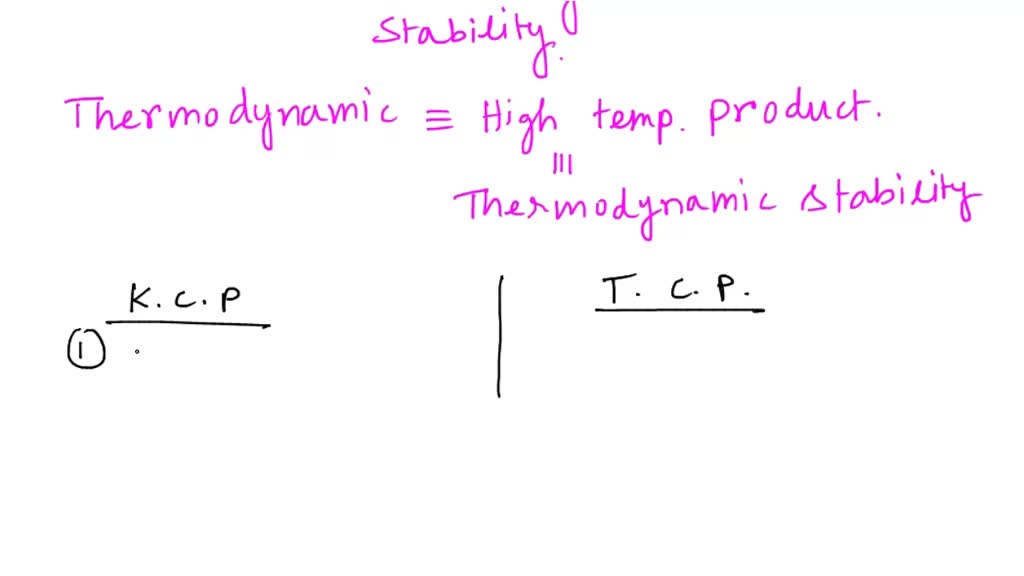 SOLVED Describe the difference between and thermodynamic