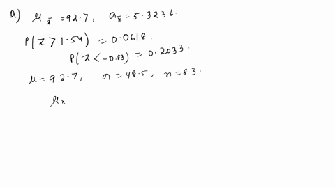 a-population-of-values-has-a-distribution-with-927-and0-485-you-intend-to-draw-a-random-sample-of-size-n-83-according-to-the-central-limit-theorem-a-what-is-the-mean-of-the-distribution-of-s-56412
