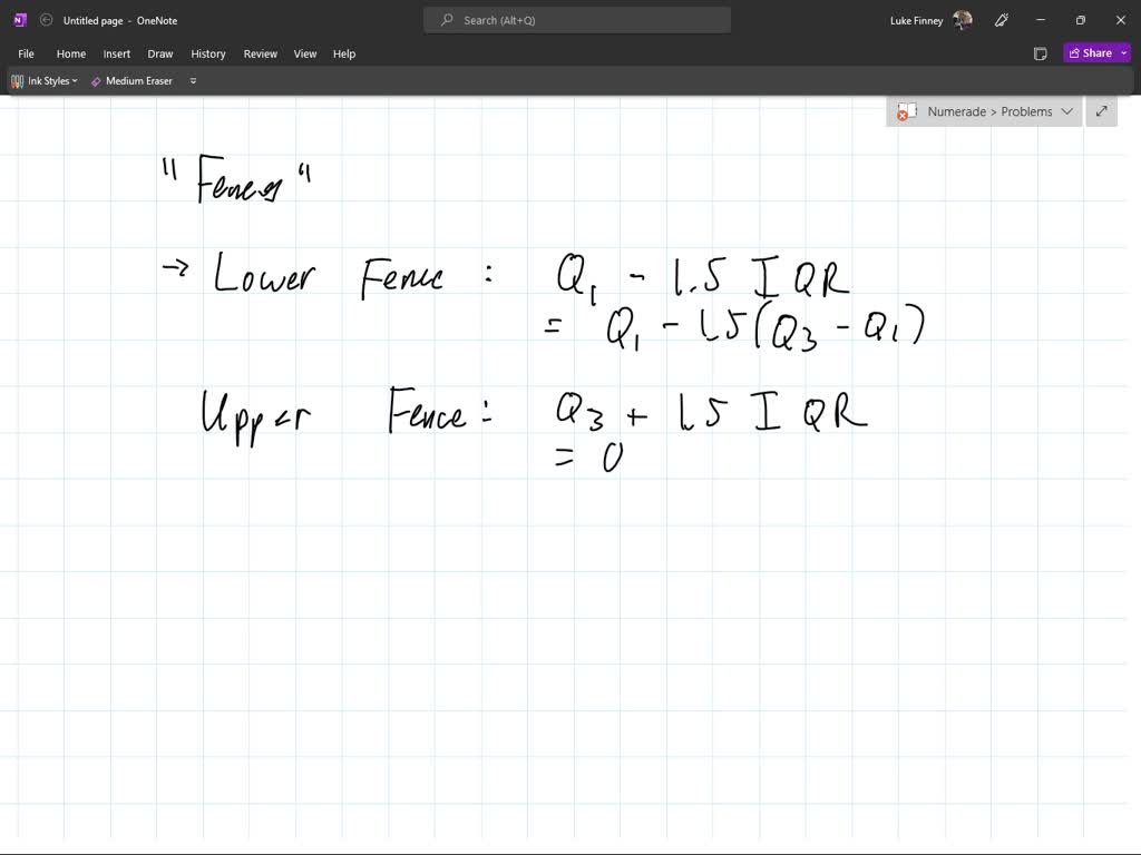SOLVED Find the lower and upper fence Use these to determine whether