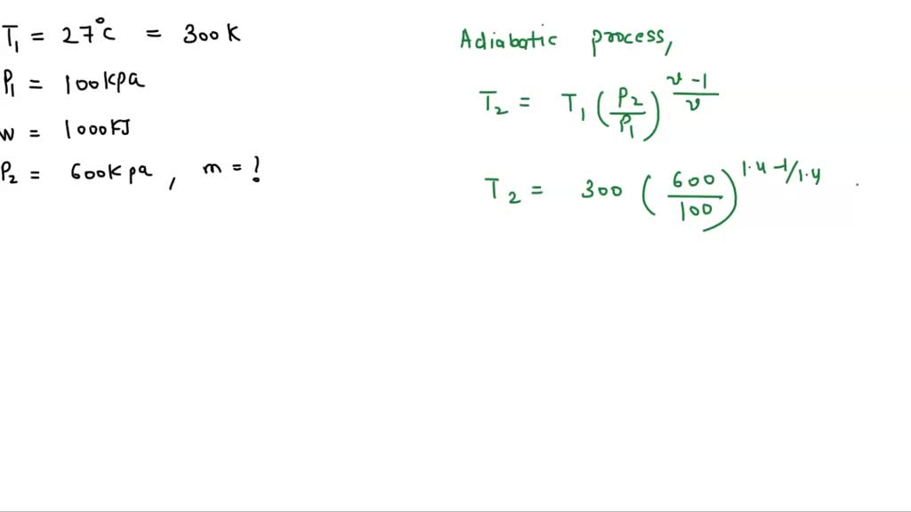 SOLVED Air at 27Â°C and 100 kPa is contained in a pistoncylinder