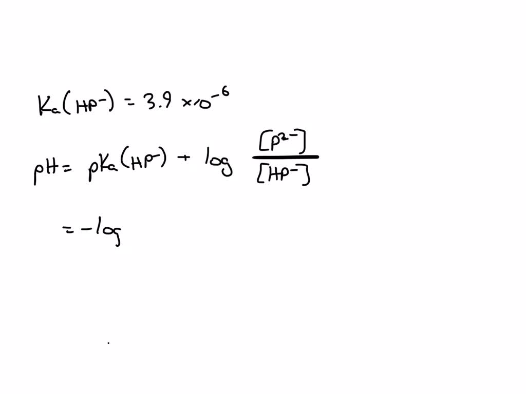 SOLVED: (1 point) Calculate the pH of a buffer that is 0.0500 M in ...