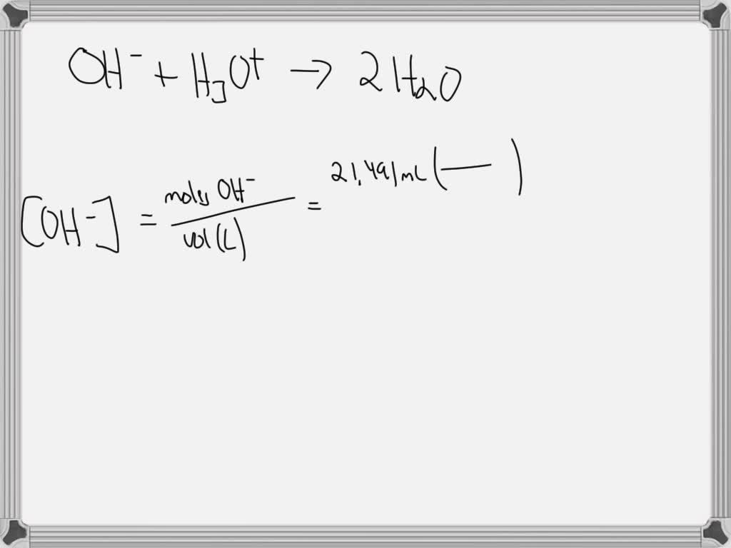 SOLVED It takes 21.491 mL to reach the endpoint. For a titration of 25