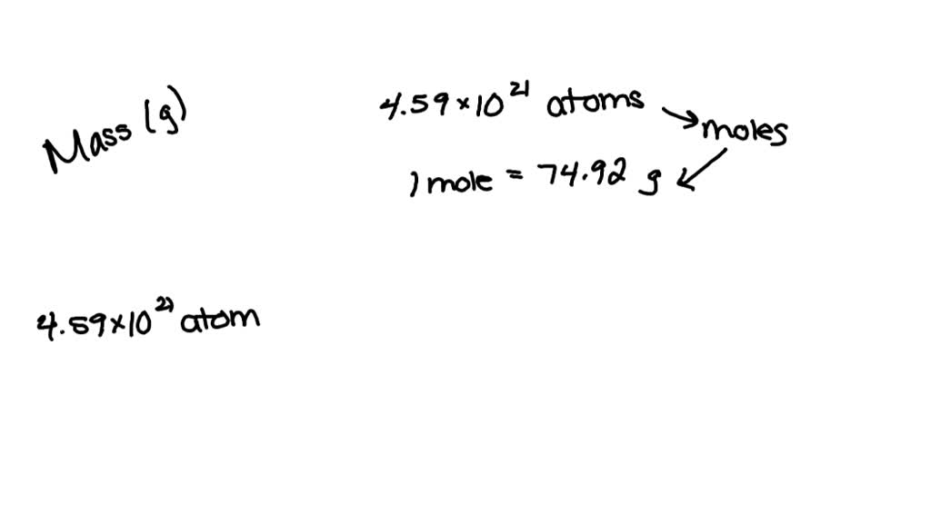 SOLVED: Question 4 of 25 Determine the mass in grams of 4.59 x 1021 ...