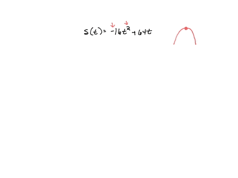 if-an-object-is-projected-upward-from-ground-level-with-an-initial-velocity-of-64-ft-per-sec-then-its-height-in-feet-after-t-seconds-is-given-by-st16t264t-find-the-number-of-seconds-it-will-95648