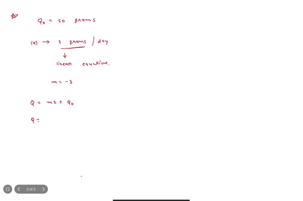 SOLVED An air freshener starts with 50 grams and evaporates. In each