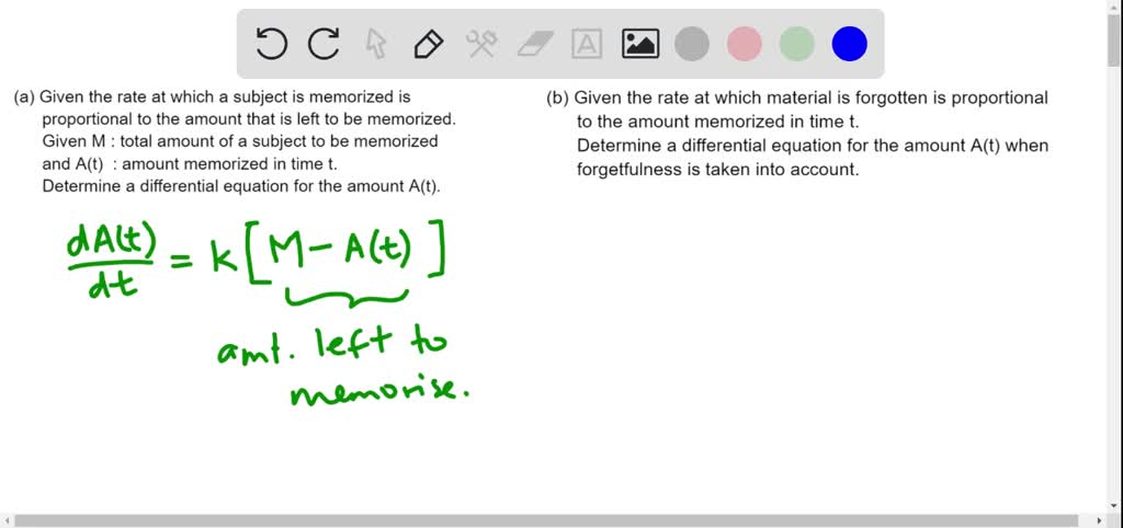 In the theory of learning, the rate at which a subject is memorized is ...