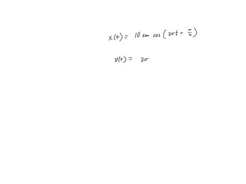 a-particle-executes-shm-according-to-equation-x-10-cm-cos-2-pi-t-pi2-where-t-is-in-second-the-magnitude-of-the-velocity-of-the-particle-at-t-16-s-will-be-a-247-cms-b-205-cms-c-283-cms-d-314-65515
