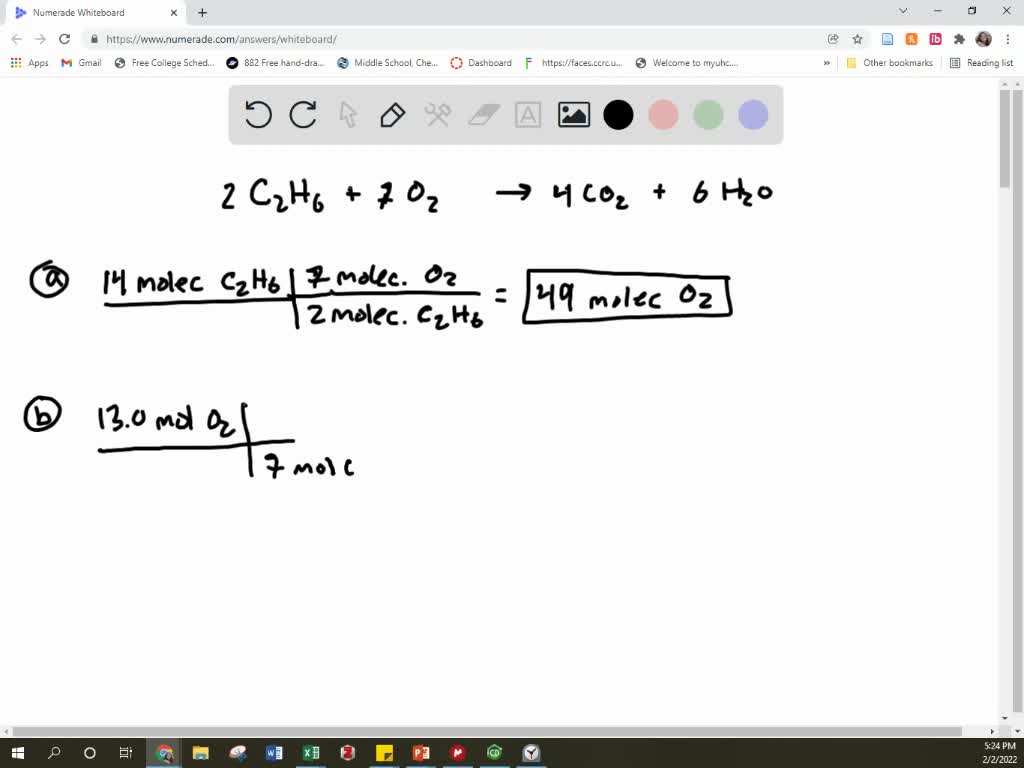 SOLVED: Consider The Reaction Of Ethane With Bromine Gas Write The ...