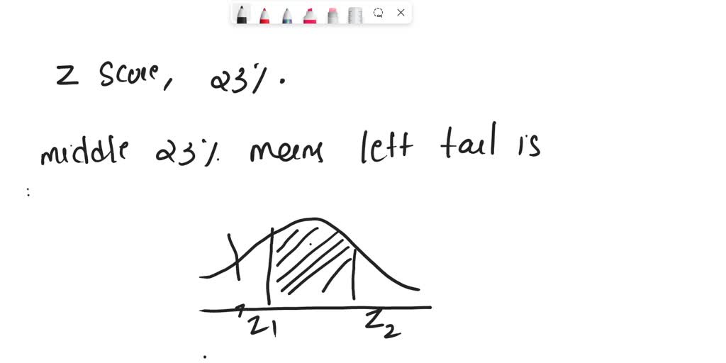 solved-find-the-z-scores-that-separate-the-middle-23-of-the