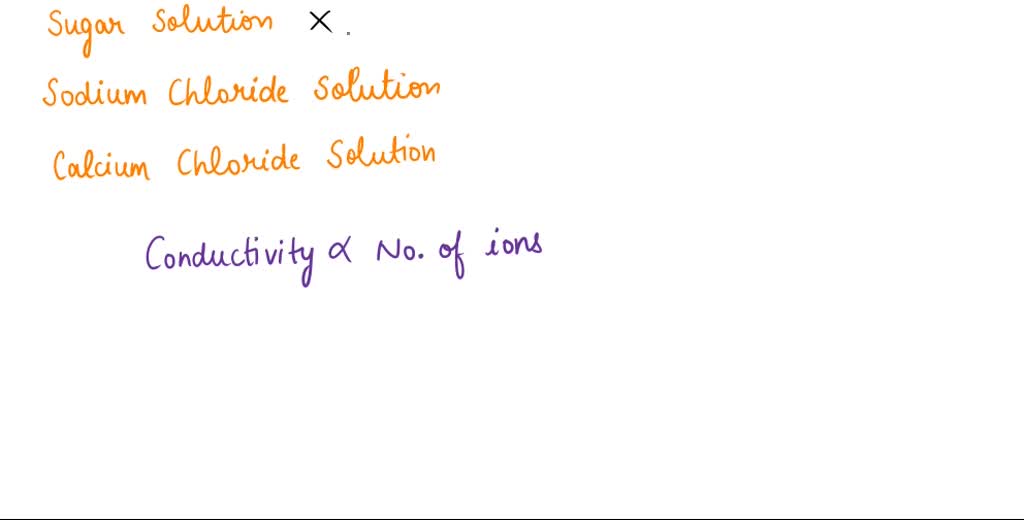 SOLVED Conductivity in aqueous solutions, is a measure of the ability of water to conduct an