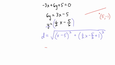 find-the-point-on-the-line-3x6y50-which-is-closest-to-the-point-5-1-03074