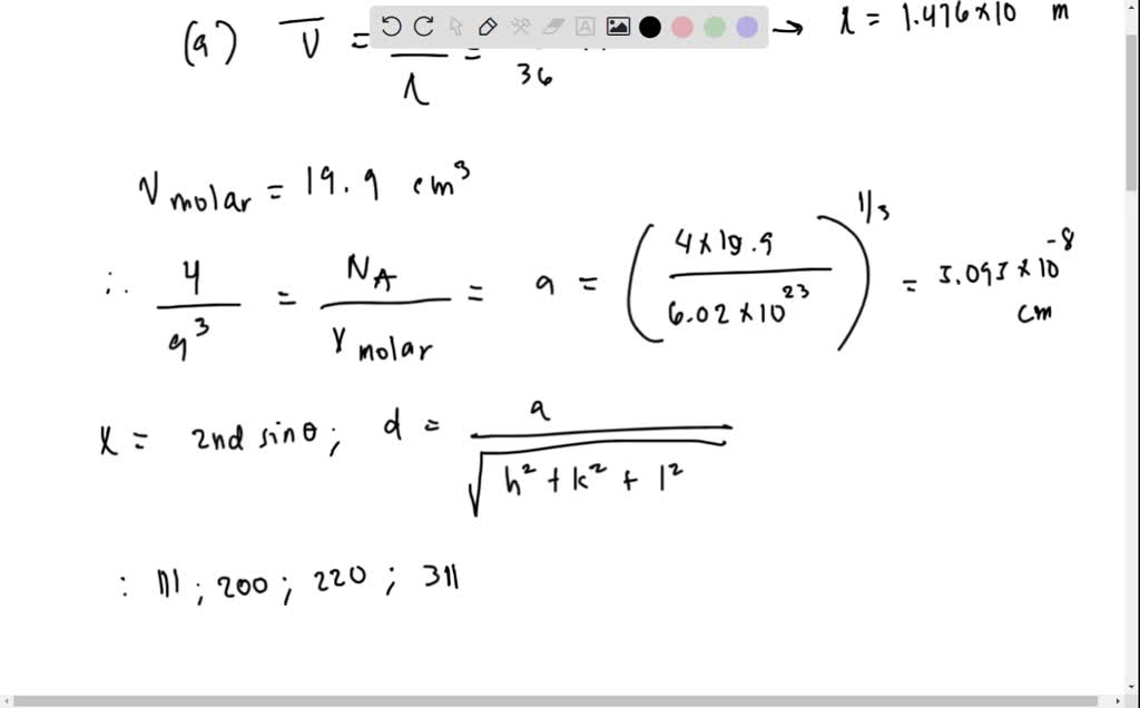 SOLVED (a) in a diffractometer experiment a specimen of thorium (Th
