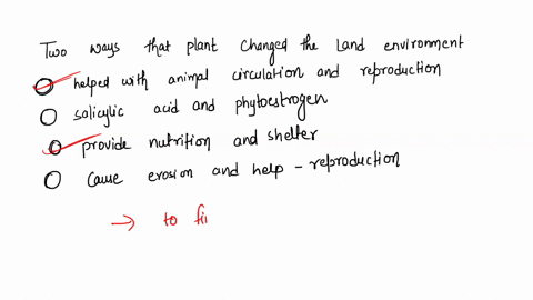 describe-minimum-of-two-ways-that-plants-changed-the-land-environment-to-support-the-emergence-of-land-animals-helped-with-animal-circulation-and-reproduction-plants-produce-compourds-ilke-s-47298