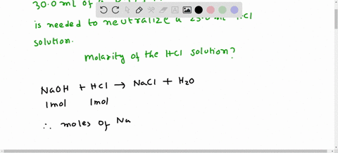 what-is-the-molarity-of-an-hcl-solution-if-30-ml-of-a-0175-m-naoh-solution-is-needed-to-neutralize-a-250-ml-sample-of-the-hcl-solution-94613