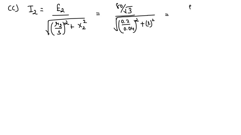SOLVED The resistance and standstill reactance per phase of a 3phase