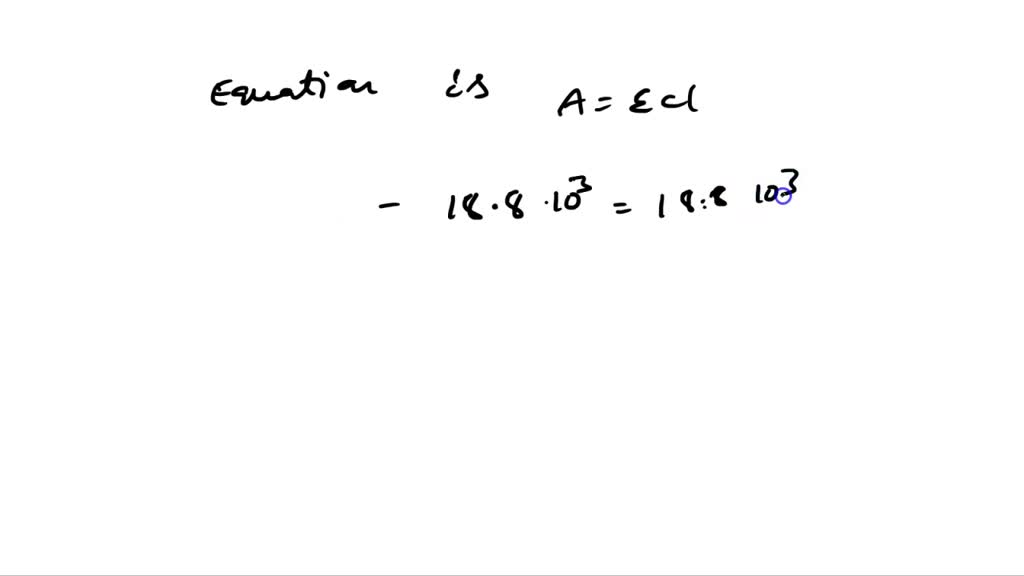 SOLVED: The molar extinction coefficient of p-nitrophenol at 405 nm is
