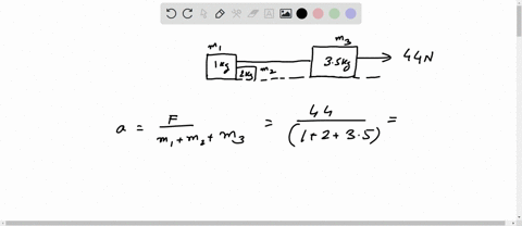 assume the three blocks m1 10 kg m2 20 kg and m3 28 kg portrayed in the ...