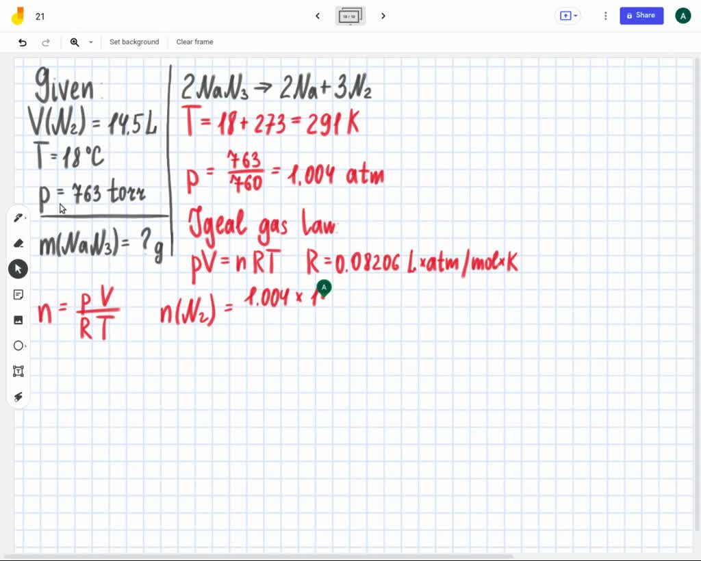 SOLVED Automobile air bags use the of sodium azide as
