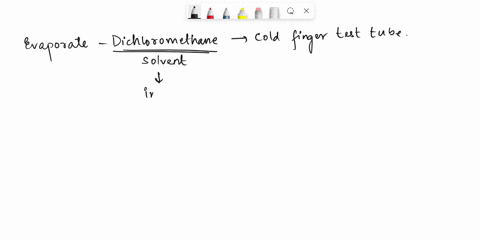 why-is-it-necessary-to-completely-evaporate-the-dichloromethane-before-putting-the-cold-finger-test-tube-in-place-what-would-happen-if-there-were-liquid-present-when-the-sublimation-was-begu-64942