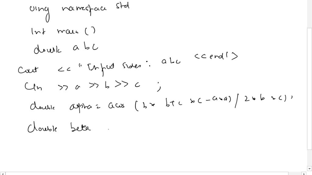 Develop a program in C++ that will solve trigonometric values and make ...