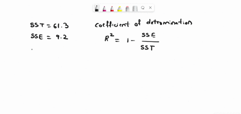 what-is-the-coefficient-of-determination-for-a-regression-model-that-has-a-sst-613-and-an-sse-92-group-of-answer-choices-a-0-b-01501-c-01766-d-08499-95447