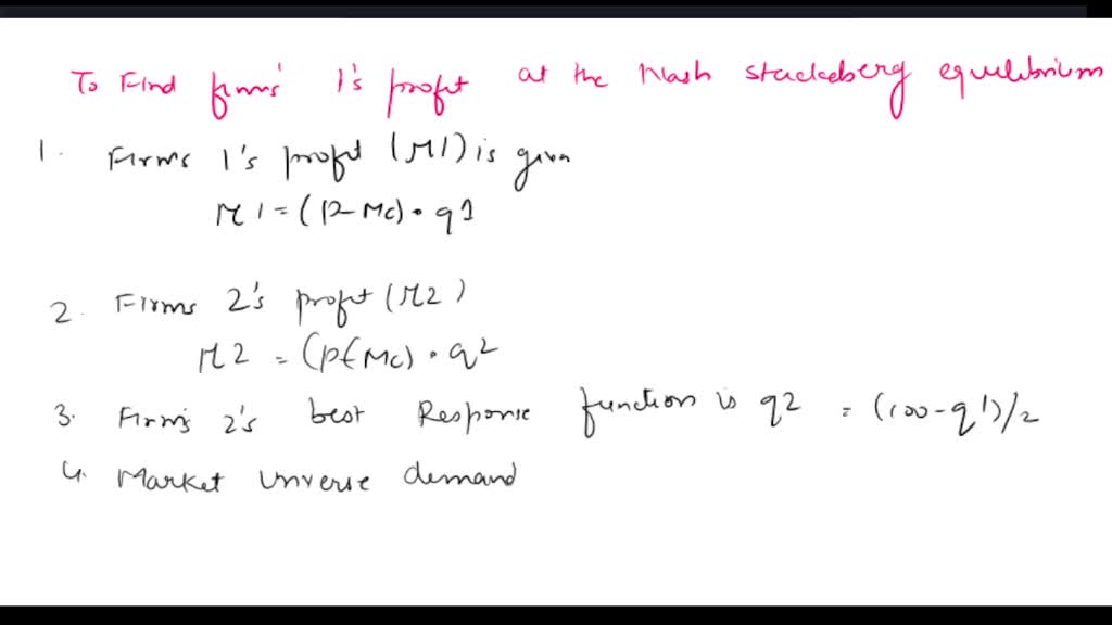 SOLVED Suppose duopolists face the market inverse demand curve P = 100