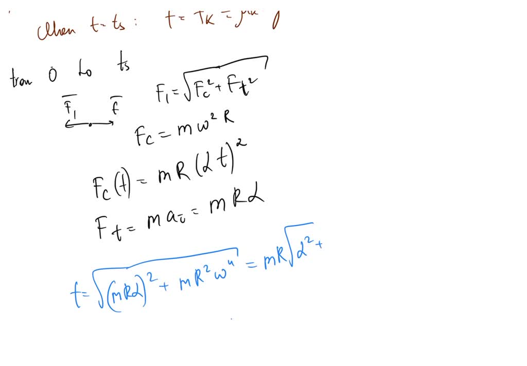 SOLVED: A block of mass m initially rests on a stationary turntable ...