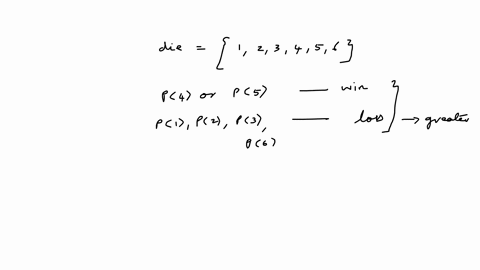 a-certain-game-consists-of-rolling-a-single-fair-die-if-a-four-or-five-comes-up-you-win-dollars-otherwise-you-lose-dollars-find-the-expected-winnings-for-this-game-is-this-a-fair-game