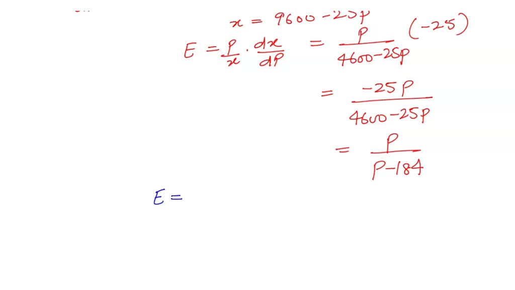 SOLVED A beverage company works out a demand function for its sale of