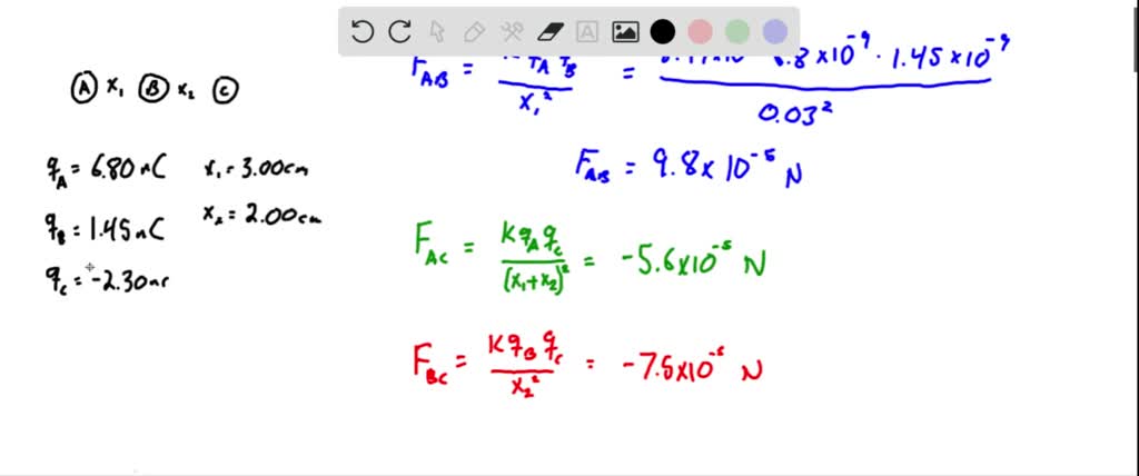 SOLVED: The figure below shows three small, charged spheres, all lying ...