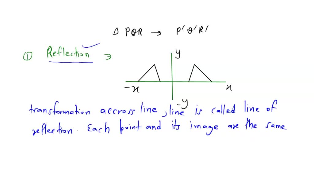 SOLVED IDENTIFY EACH TRANSFORMATION. THEN USE ARROW NOTATION TO