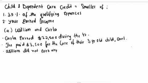 lo-73-calculate-the-amount-of-the-child-and-dependent-care-credit-allowed-before-any-tax-liability-limitations-or-other-credits-for-2021-in-each-of-the-following-cases-assuming-the-taxpayers-56317