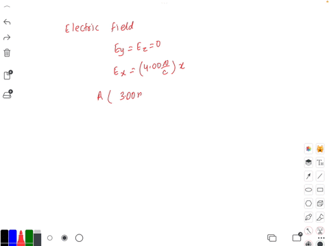 the-electric-field-in-a-region-of-space-has-the-components-e_y-e_z0-and-e_x400-mathrmn-mathrmc-x-p-3-11956
