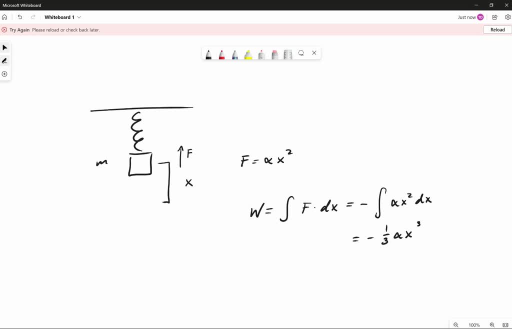 SOLVED Consider a hanging spring of negligible mass that does not obey