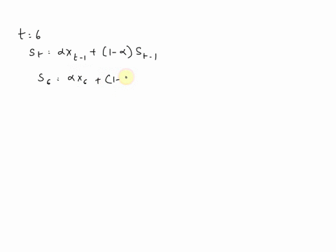 using-exponential-smoothing-and-the-time-series-provided-below-find-the-forecast-for-time-period-6-use-02-as-the-smoothing-constant-to-3-dec-pl-t-yt-1-64-2-65-3-96-4-77-5-81-6-91-7-85-73433