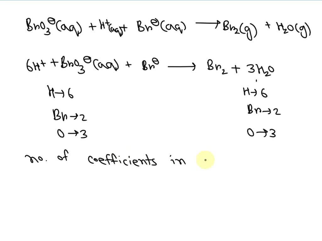 Solved: Balance The Chemical Equation Shown Below. Indicate The 