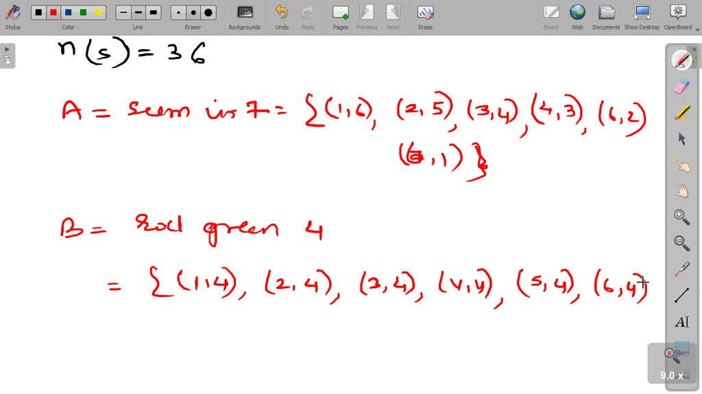 SOLVED: 9) Suppose your roll two fair, six-sided dice - one red and one ...