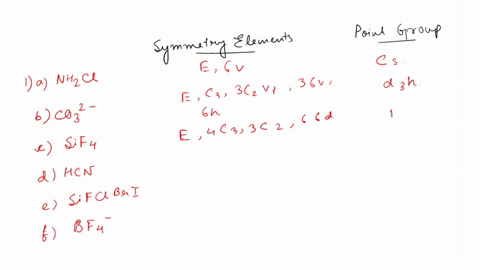 31-determine-and-list-the-symmetry-elements-and-assign-the-point-group-of-a-nhzcl-b-co32-c-sif4-d-hcn-e-sifcibrl-f-bf4-_-32-assign-a-point-group-and-determine-the-symmetry-elements-ofa-a-s-o-15677
