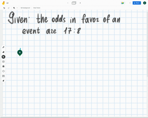given-the-odds-in-favor-of-an-event-are-178-what-is-the-probability-of-that-event-write-your-answer-as-reduced-fraction-53185