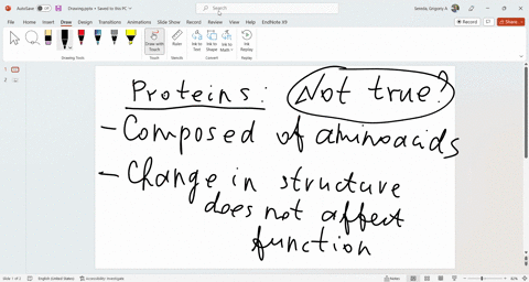which-of-the-following-is-not-true-about-proteins-group-of-answer-choices-they-are-composed-of-amino-acids-a-change-in-their-structure-does-not-affect-their-function-they-can-function-as-enz-54901
