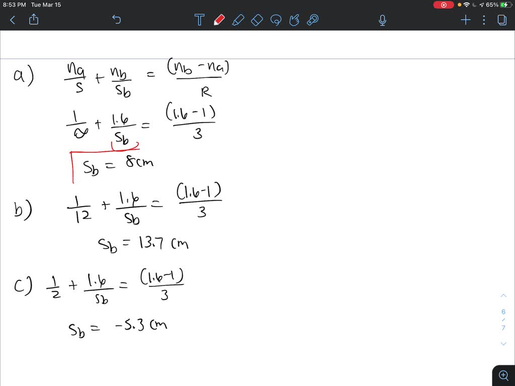 SOLVED The left end of a long glass rod 6 cm in diameter has a convex