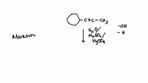 draw-the-major-organic-products-of-the-following-reactions-including-stereochemistry-when-it-is-appropriate-hzo-hzso4-hgsos-czc-ch-use-the-wedge-hash-bond-tools-to-indicate-stereochemistry-w-61556