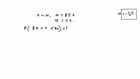 suppose-the-life-of-a-particular-brand-of-calculator-battery-is-approximately-normally-distributed-with-a-mean-of-85-hours-and-a-standard-deviation-of-11-hours-a-what-is-the-probability-that-08618